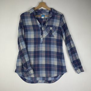 Columbia Coral Springs II Woven Long Sleeve Small Button‎ Up Flannel Shirt